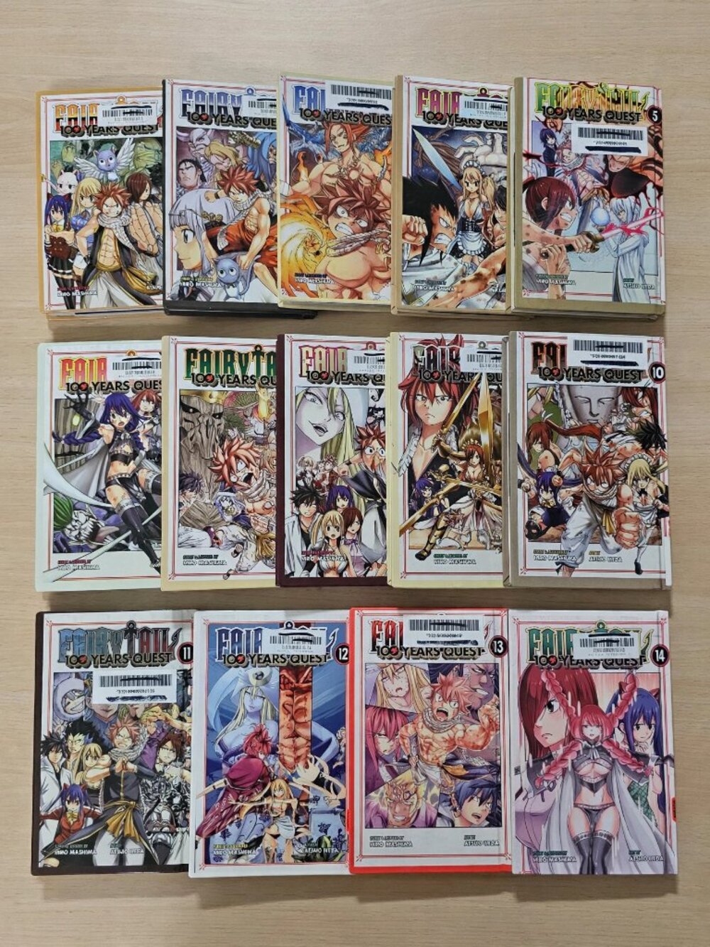 Fairy Tail: 100 Years Quest Vol 1-14 Lot English Hardcover Ex-Library - Mashima